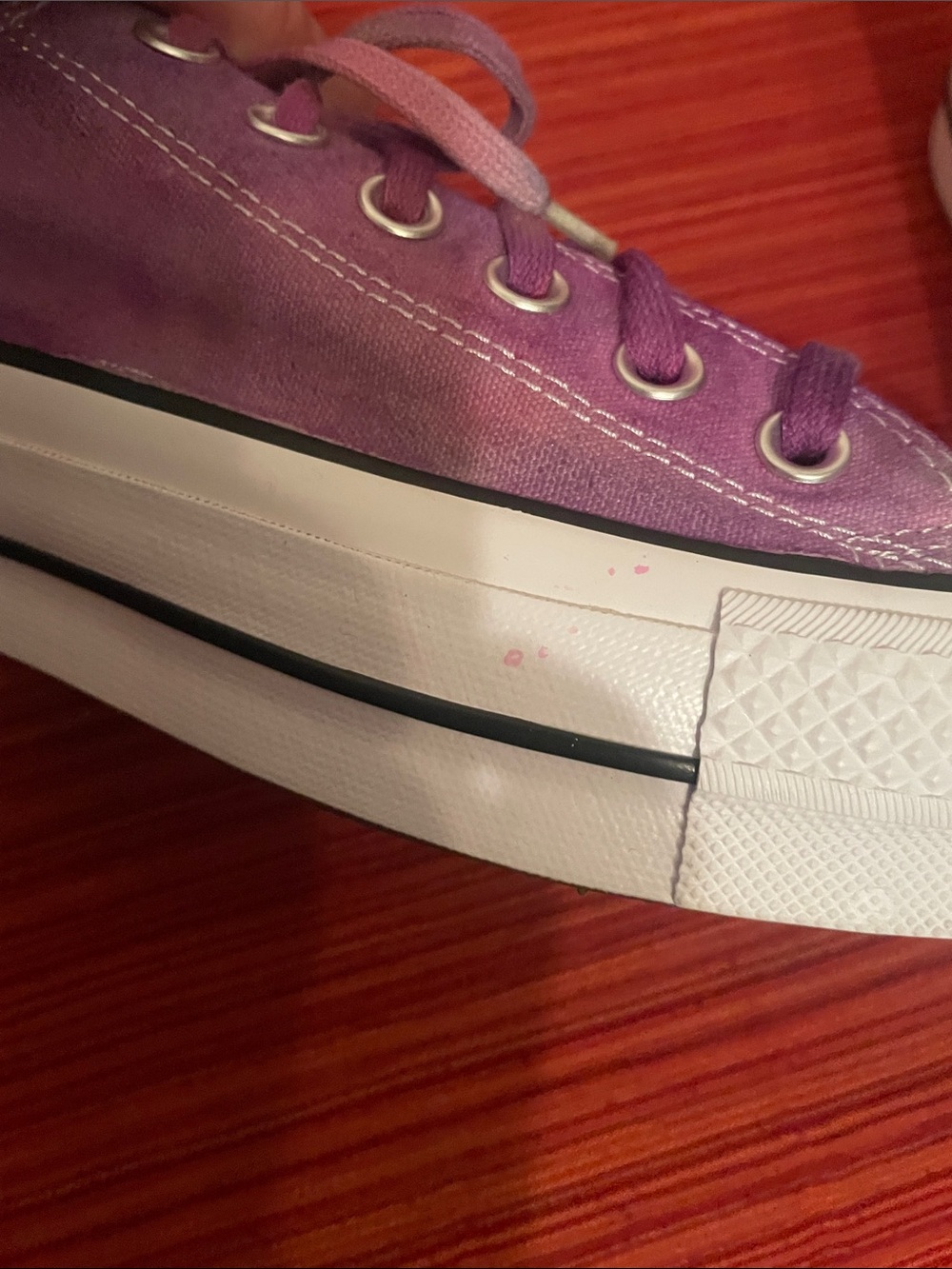 Purple Tie-Dye Low-Top Canvas sneakers - Picture 9 of 17